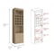 Tuhome Beijing Kava Bar Cabinet, Double Door, Two Shelves, Sixteen Built-in Wine Rack, Light Pine MLR7885 - alternate 6